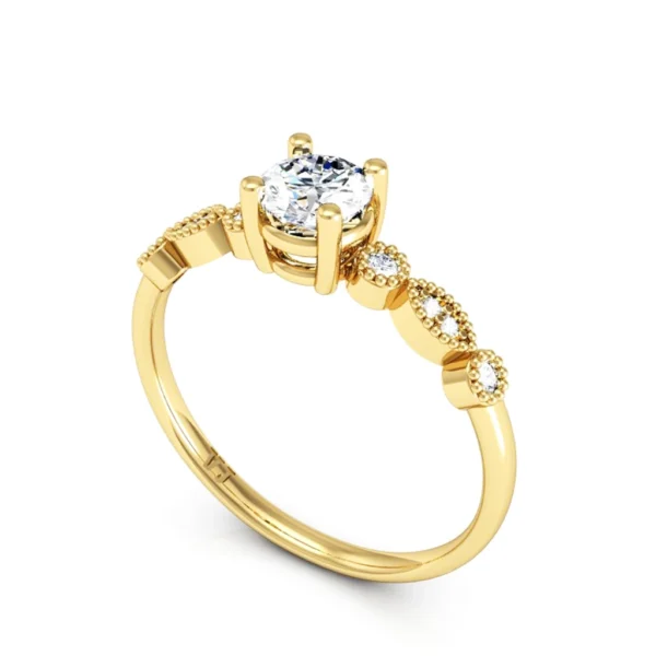 Anel de Noivado In amore Ouro 18K