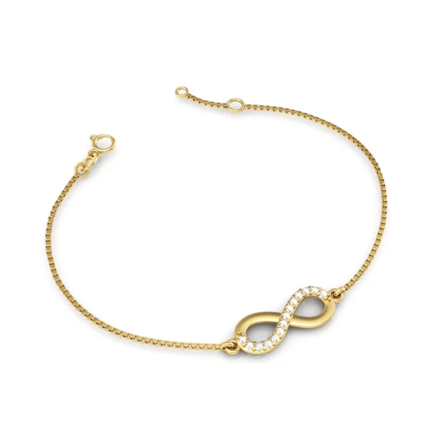 Pulseira em Ouro 18K Infinito