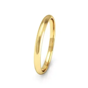 Aliança Individual De Ouro 18k Tradicional Com 2,0mm